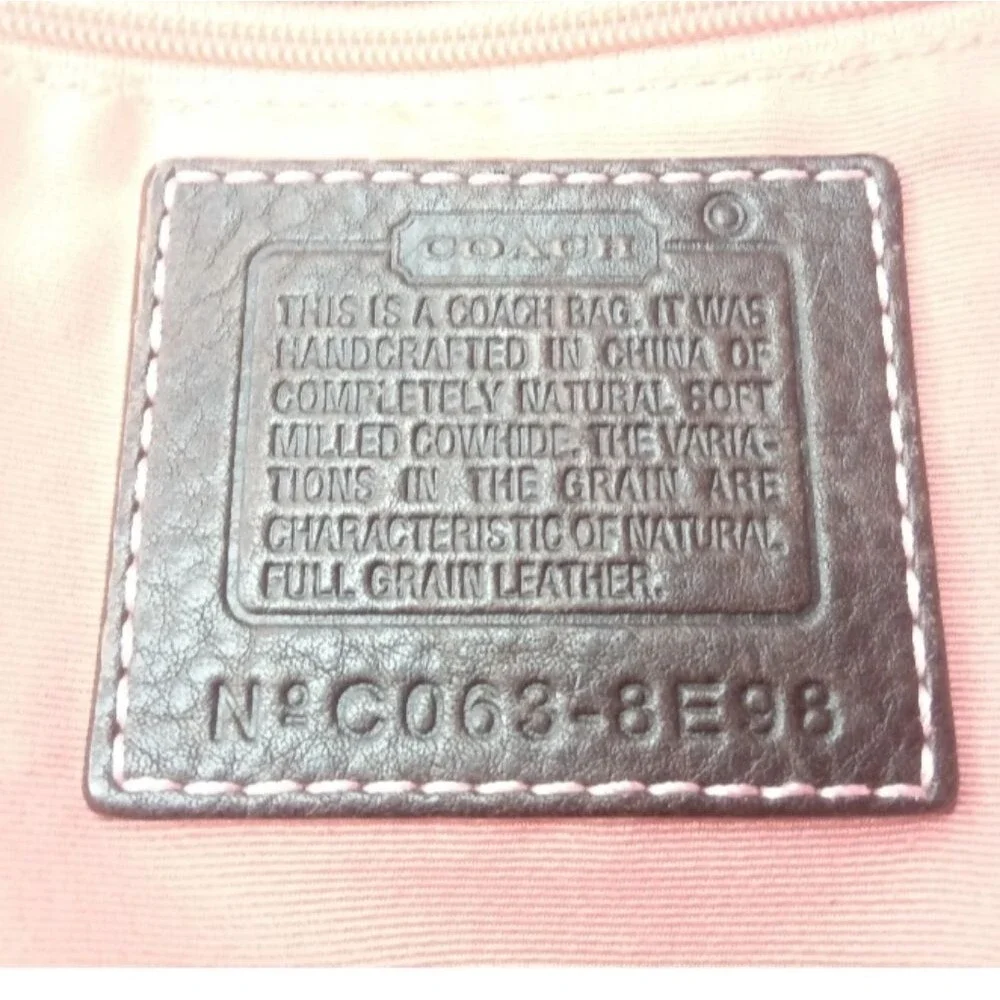 Coach Chelsea Leather Shoulder Bag 8E98 Brown Hobo Y2K